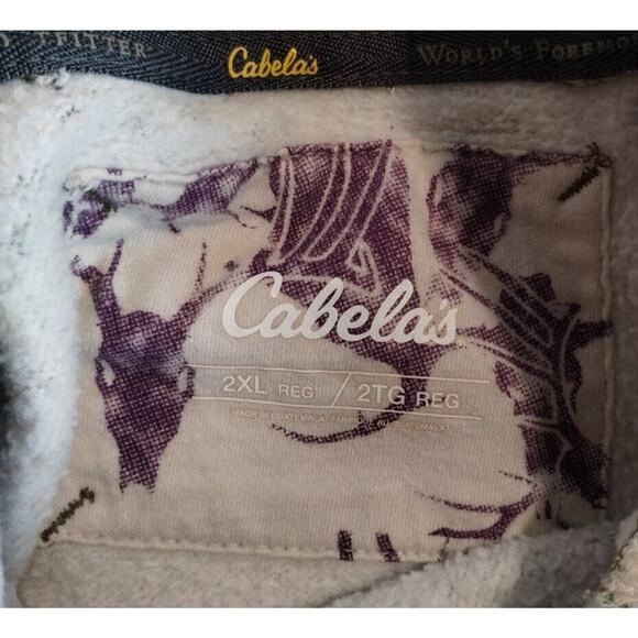 Cabela's Womens 2XL Camo Hoodie Sweatshirt Mossy Oak Duck Hunting Cattails - Picture 7 of 10